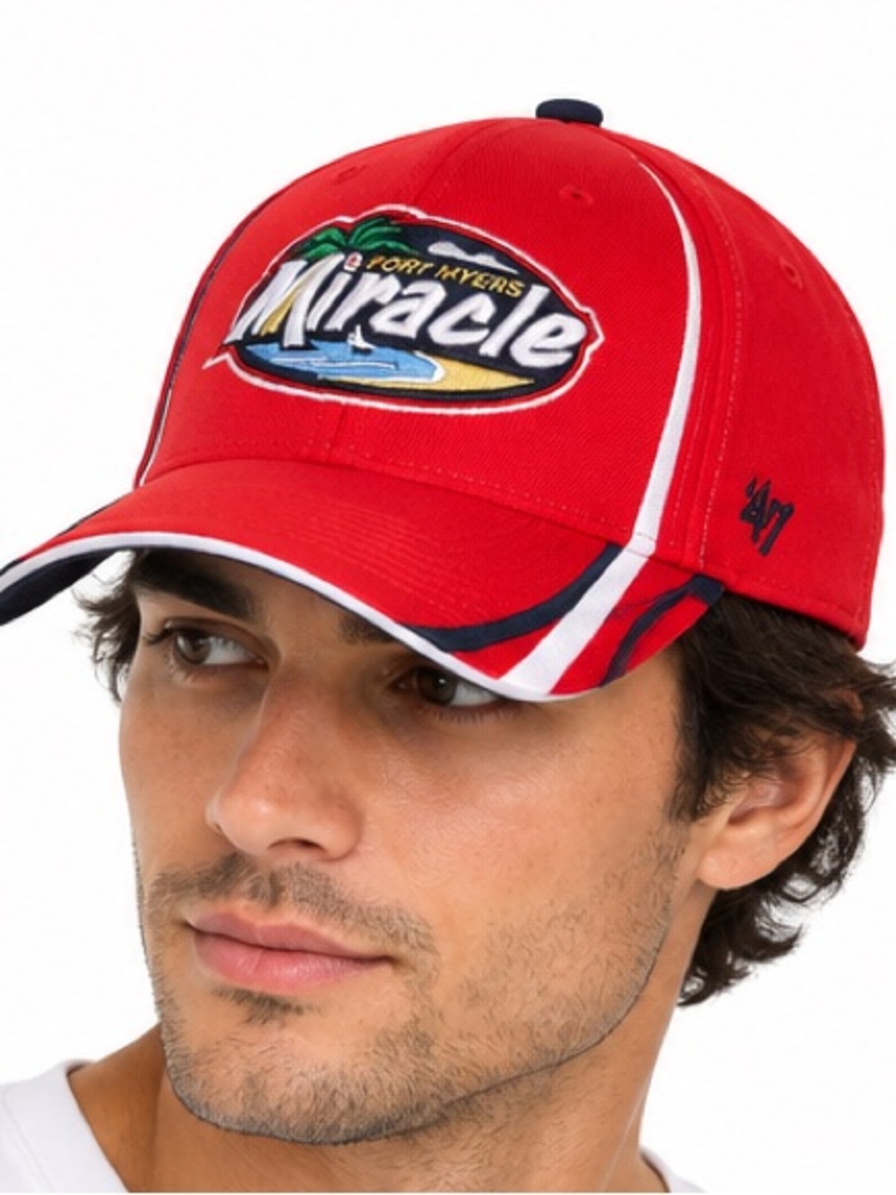 NWT ’47 Brand Fort Myers Miracle MiLB Red Baseball Hat Cap One Size